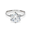 The Camille | Round Cut Moissanite Solitaire Engagement Ring