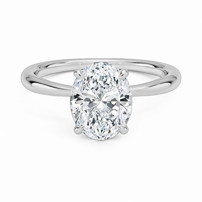 The Emma Oval Cut Moissanite Solitaire Ring - Solstice