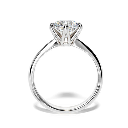 The Camille Round Cut Moissanite Solitaire Ring