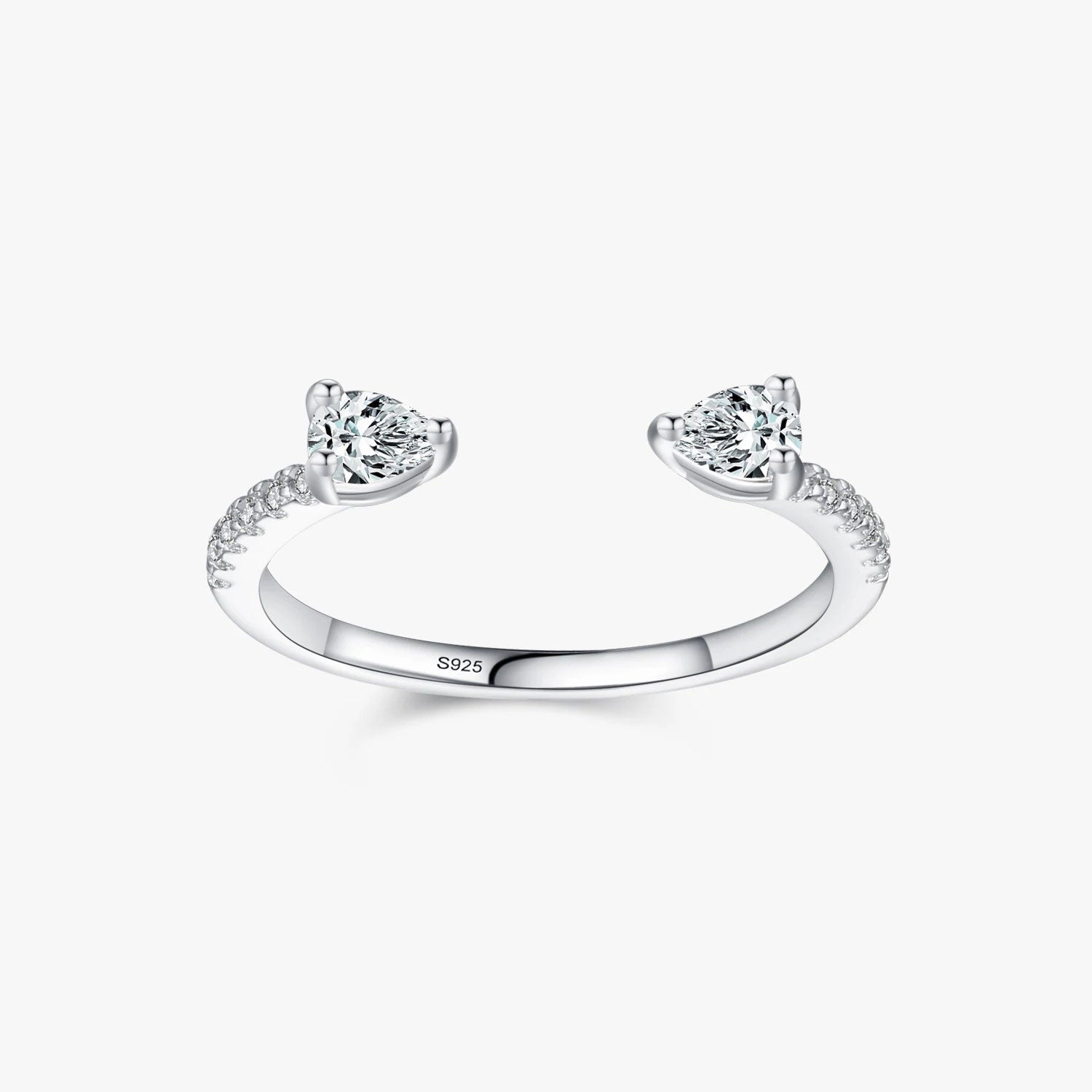 The Bianca Water Drop Open Ring - Solstice