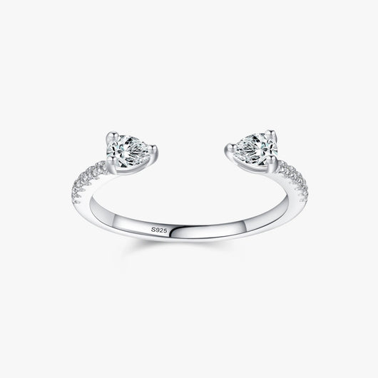 The Bianca Water Drop Open Ring - Solstice