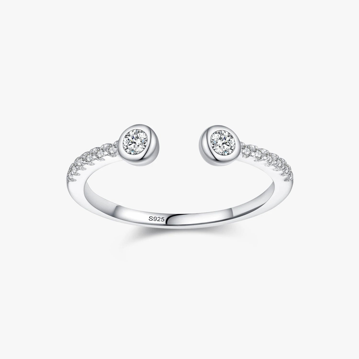 The Angelica Round Cut Open Ring - Solstice