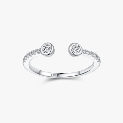 The Angelica Round Cut Open Ring - Solstice