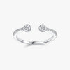The Angelica Round Cut Open Ring