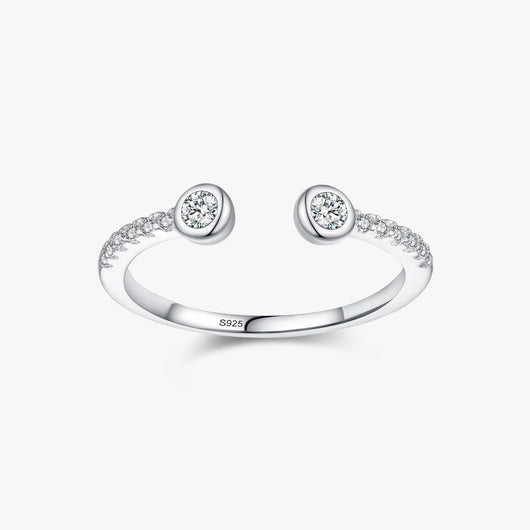 The Angelica Round Cut Open Ring - Solstice