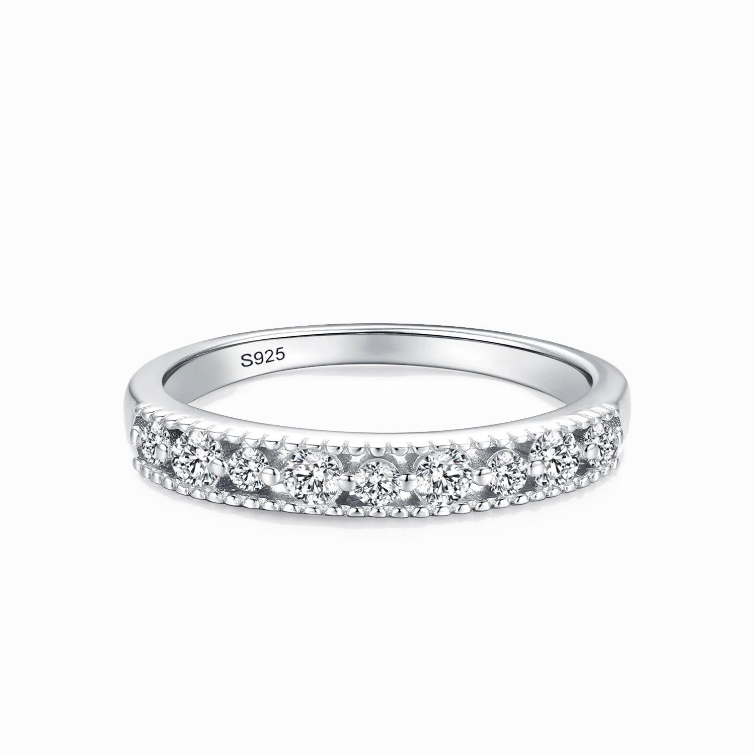 The Sophie Moissanite Half Eternity Band - Solstice