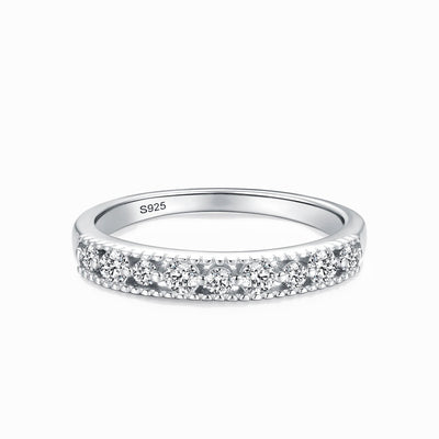 The Sophie Moissanite Half Eternity Band - Solstice