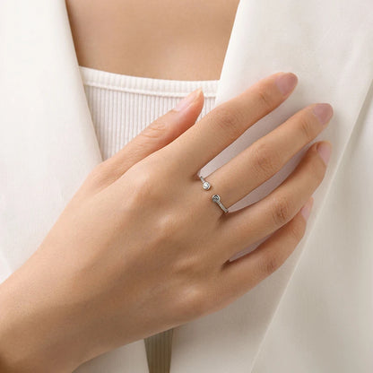The Angelica Round Cut Open Ring - Solstice