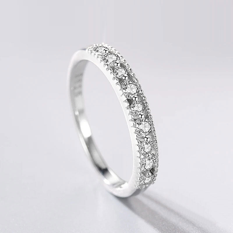The Sophie Moissanite Half Eternity Band - Solstice