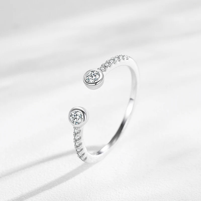 The Angelica Round Cut Open Ring - Solstice