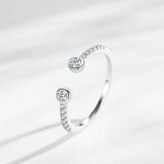 The Angelica Round Cut Open Ring - Solstice