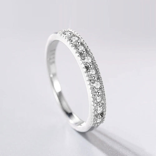 The Sophie Moissanite Half Eternity Band