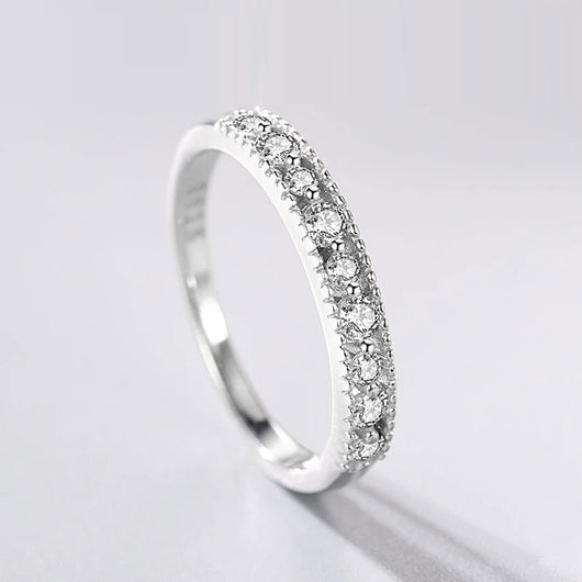 The Sophie Moissanite Half Eternity Band - Solstice