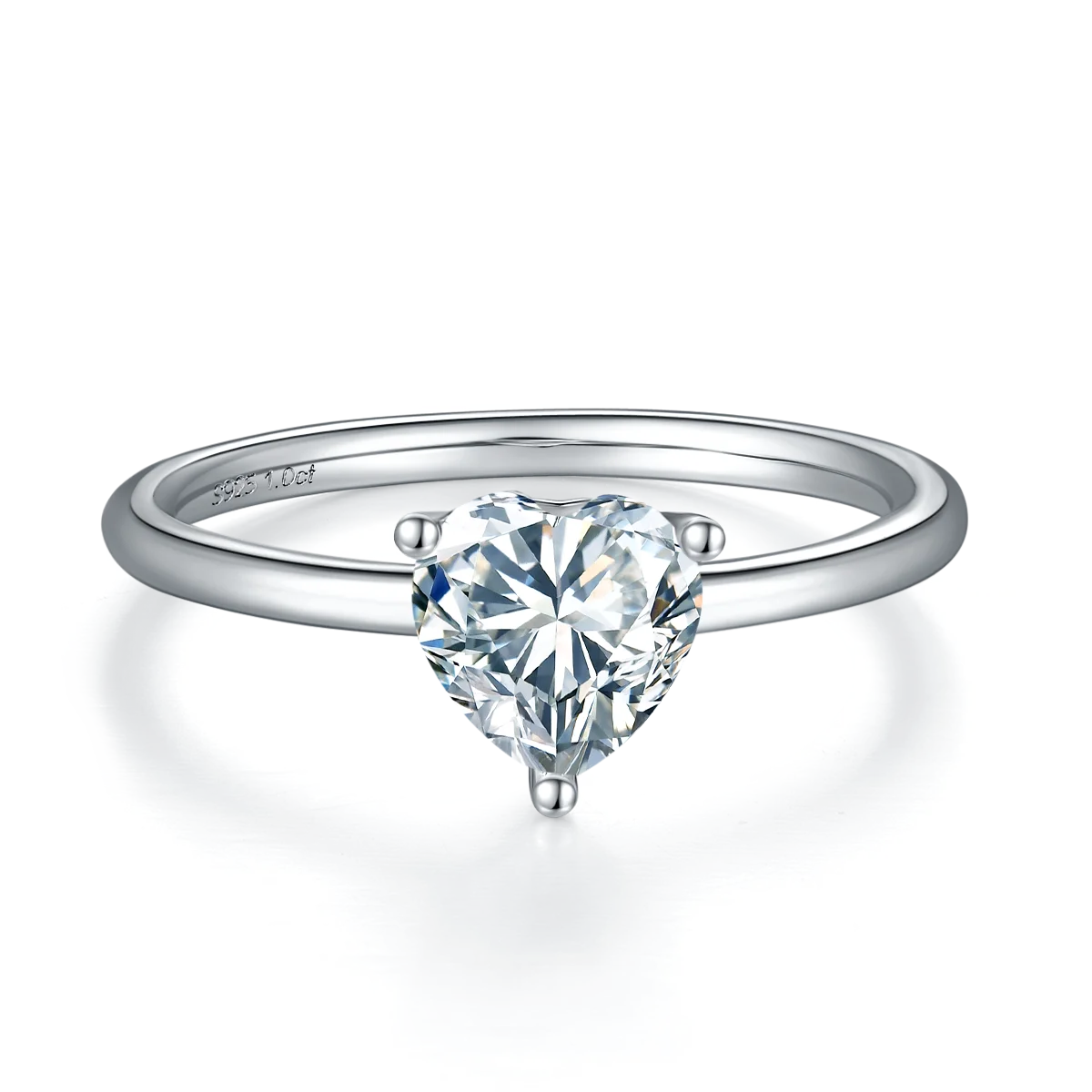 The Amour Heart Cut Moissanite Solitaire Ring - Solstice