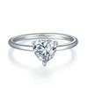 The Amour Heart Cut Moissanite Solitaire Ring