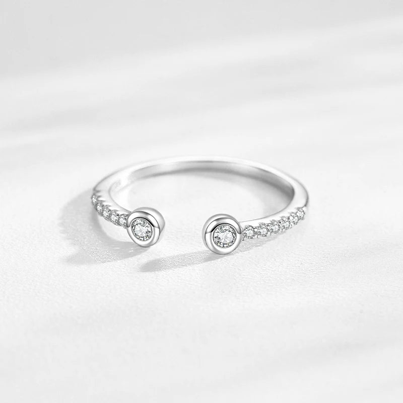 The Angelica Round Cut Open Ring - Solstice