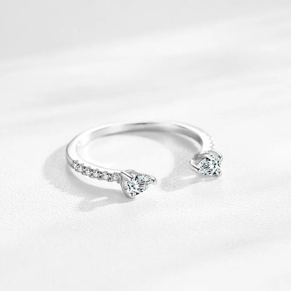 The Bianca Water Drop Open Ring - Solstice