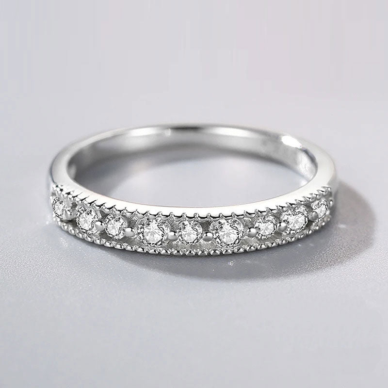 The Sophie Moissanite Half Eternity Band - Solstice
