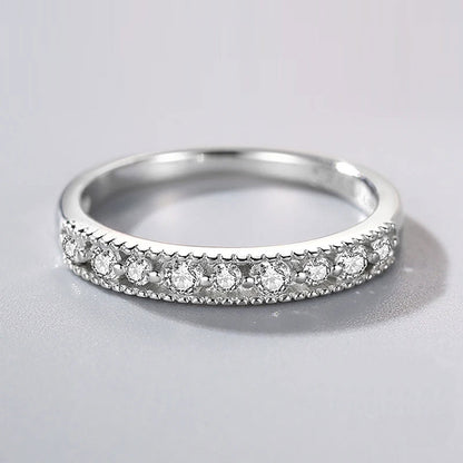The Sophie Moissanite Half Eternity Band - Solstice