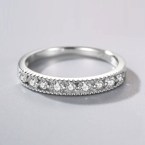 The Sophie Moissanite Half Eternity Band