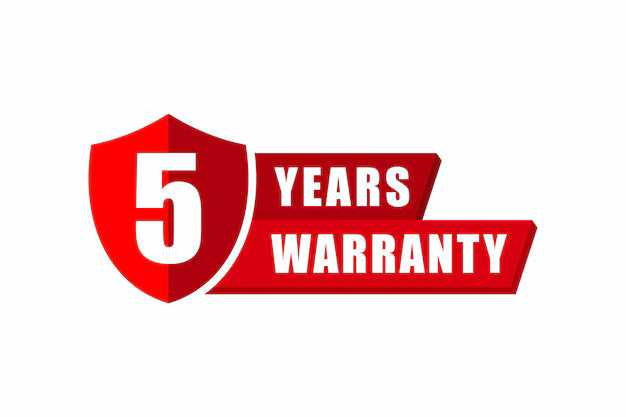 5-Years Warranty
