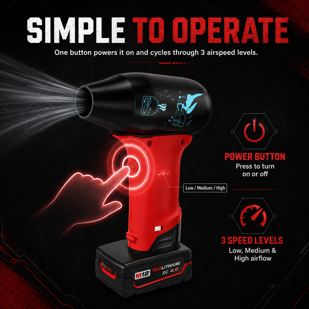 AirBolt™ Cordless Jet Blower