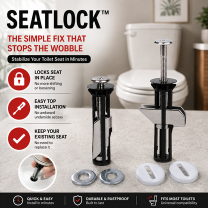 SeatLock™ Universal Toilet Seat Fixing Kit