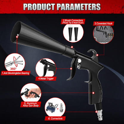 DeepBlast 360™ High-Pressure Car Interior Air Blaster
