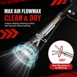 DeepBlast 360™ High-Pressure Car Interior Air Blaster