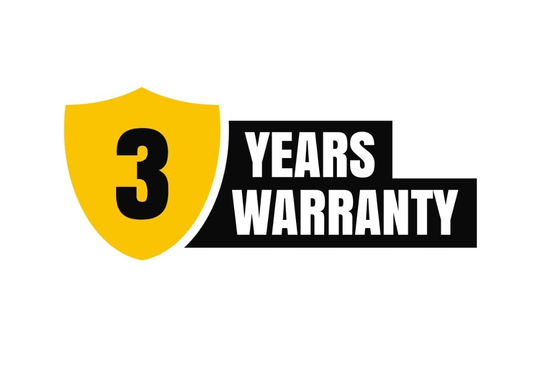 3-Years Warranty