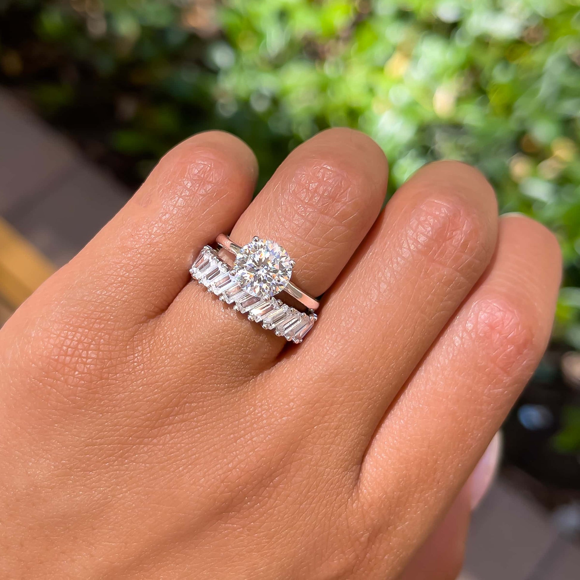 The Diana | Round Cut Moissanite Solitaire Engagement Ring - Solstice