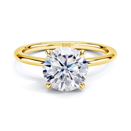 The Diana | Round Cut Moissanite Solitaire Engagement Ring