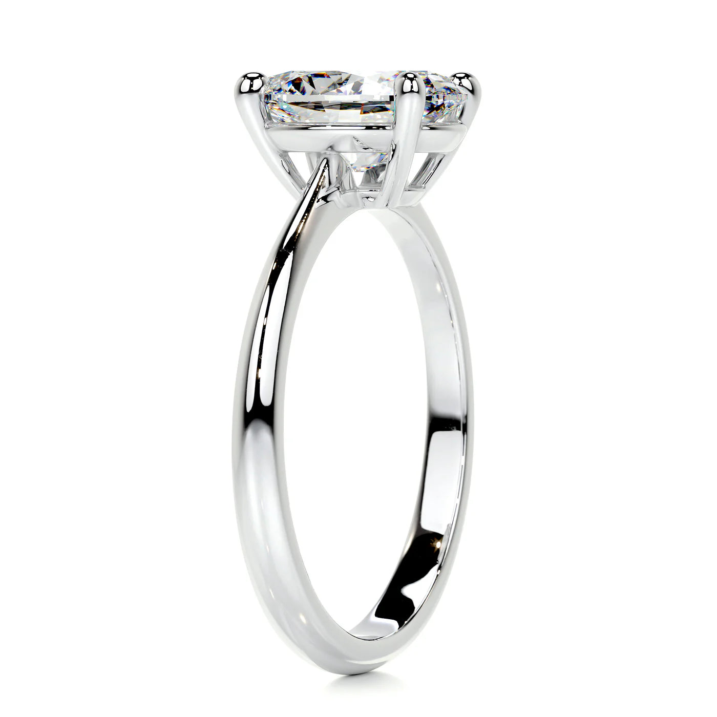 The Emma Oval Cut Moissanite Solitaire Ring - Solstice