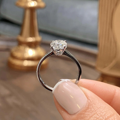 The Emma Oval Cut Moissanite Solitaire Ring