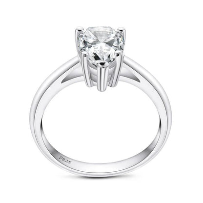 The Alice Pear Cut Solitaire Moissanite Ring - Solstice
