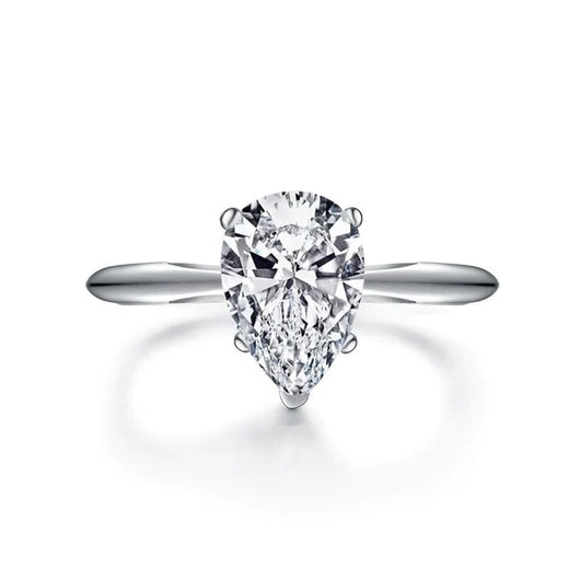 The Alice Pear Cut Solitaire Moissanite Ring - Solstice