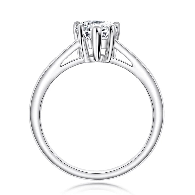 The Alice Pear Cut Solitaire Moissanite Ring - Solstice