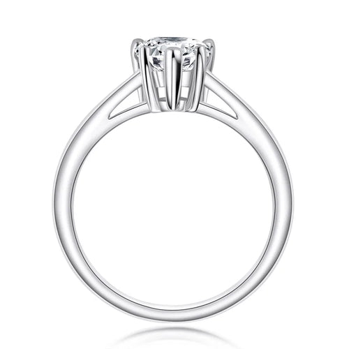 The Alice Pear Cut Solitaire Moissanite Ring