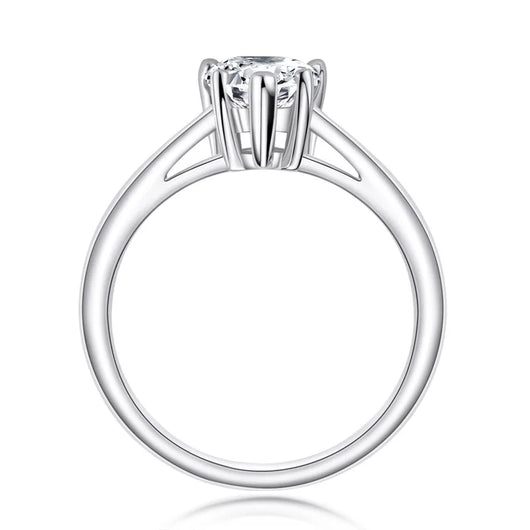 The Alice Pear Cut Solitaire Moissanite Ring - Solstice