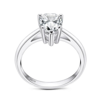 The Alice Pear Cut Solitaire Moissanite Ring - Solstice