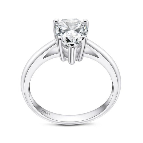 The Alice Pear Cut Solitaire Moissanite Ring