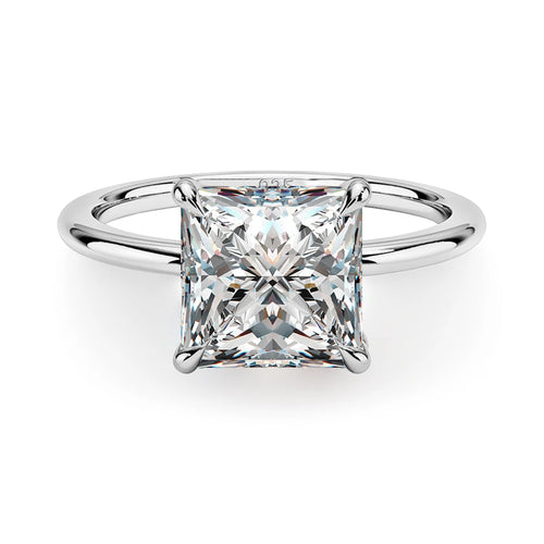 The Chloe Princess Cut Solitaire Moissanite Ring