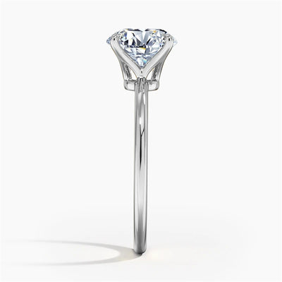 The Chloe Princess Cut Solitaire Moissanite Ring - Solstice