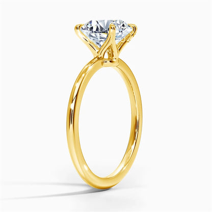 The Chloe Princess Cut Solitaire Moissanite Ring