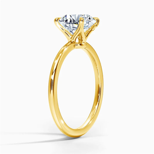The Chloe Princess Cut Solitaire Moissanite Ring - Solstice