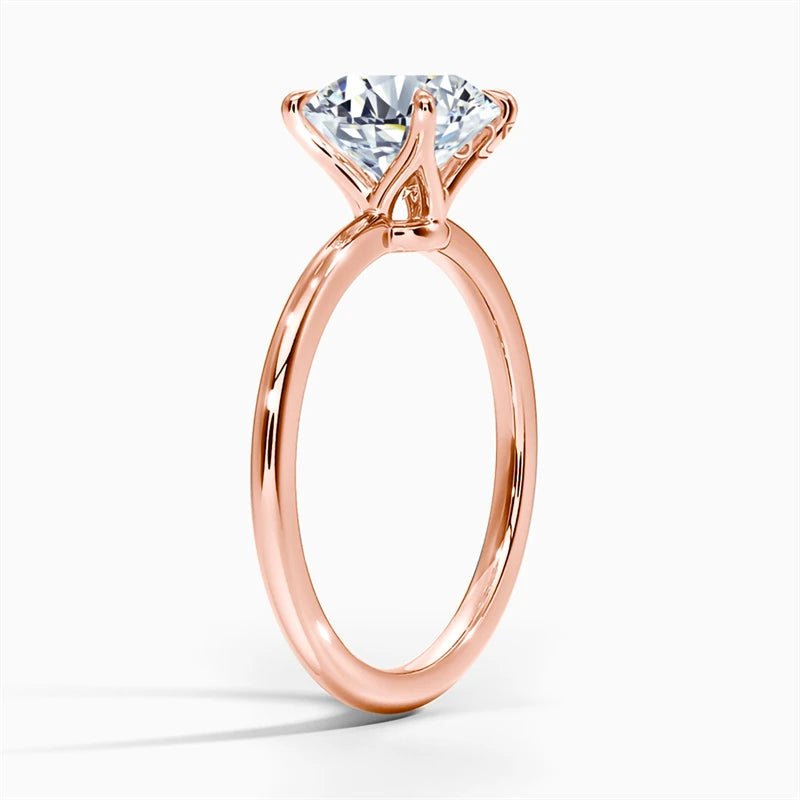 The Chloe Princess Cut Solitaire Moissanite Ring