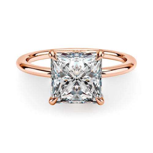 The Chloe Princess Cut Solitaire Moissanite Ring