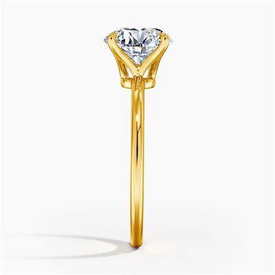 The Chloe Princess Cut Solitaire Moissanite Ring - Solstice