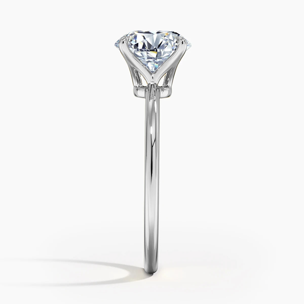The Diana | Round Cut Moissanite Solitaire Engagement Ring