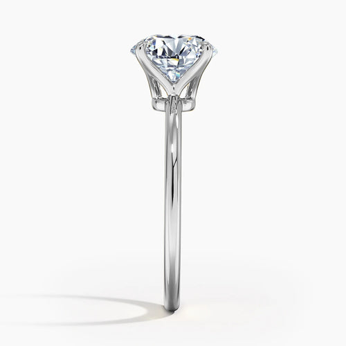 The Diana | Round Cut Moissanite Solitaire Engagement Ring